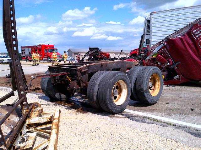 MVC on Hwy 20 at the IOCO Truck Stop 06.28.2013